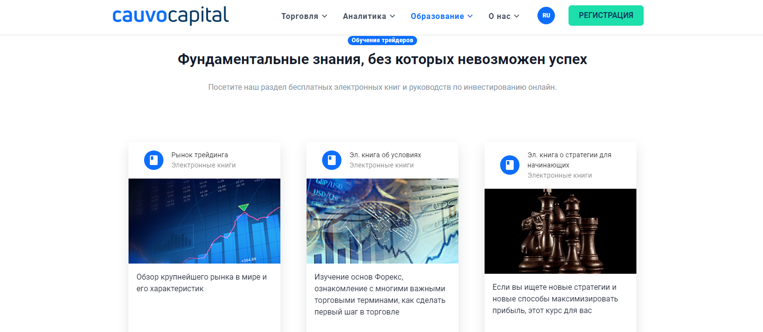 Обучающие материалы компании Cauvo Capital